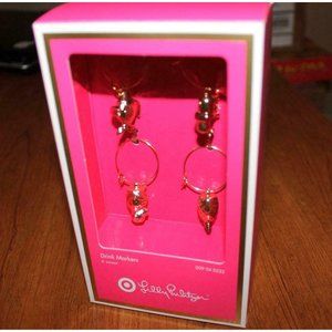 Lilly Pulitzer   WINE GLASS CHARMS  NIB  Target Limited